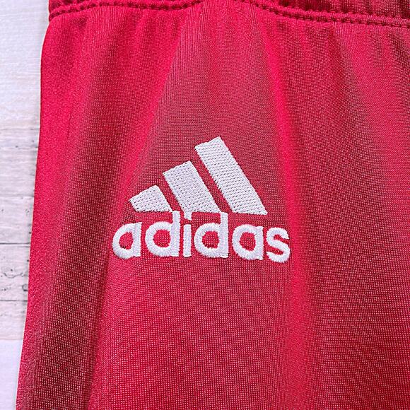 ADIDAS Press Coverage Football Pants Red Nylon Mens 3XL XXXL - Picture 3 of 8
